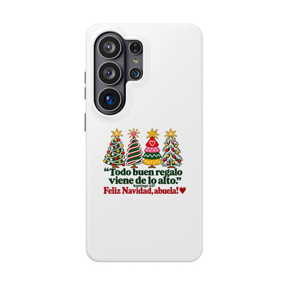 Christmas Grandma Phone Case — “Todo buen regalo viene de lo alto” Magnetic Impact-Resistant Case