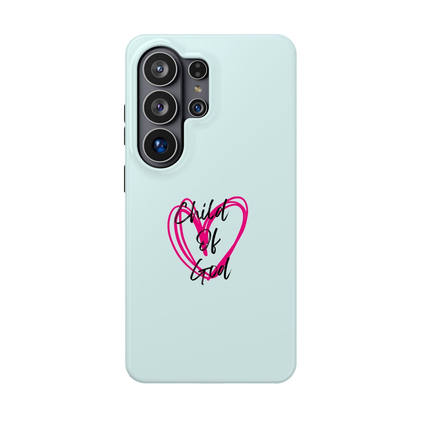 Phone Case — "Child of God" Pink Heart Magnetic Impact-Resistant