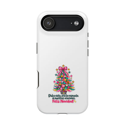 Spanish| Christmas Tree Phone Case - "Feliz Navidad" Spanish Holiday Magnetic Impact-Resistant Case