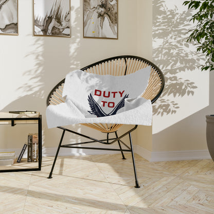 Duty to God American Eagle Blanket