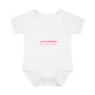 Infant Bodysuit – "God Is Within Her She Will Not Fall" Pink Cross Christian Baby Onesie
