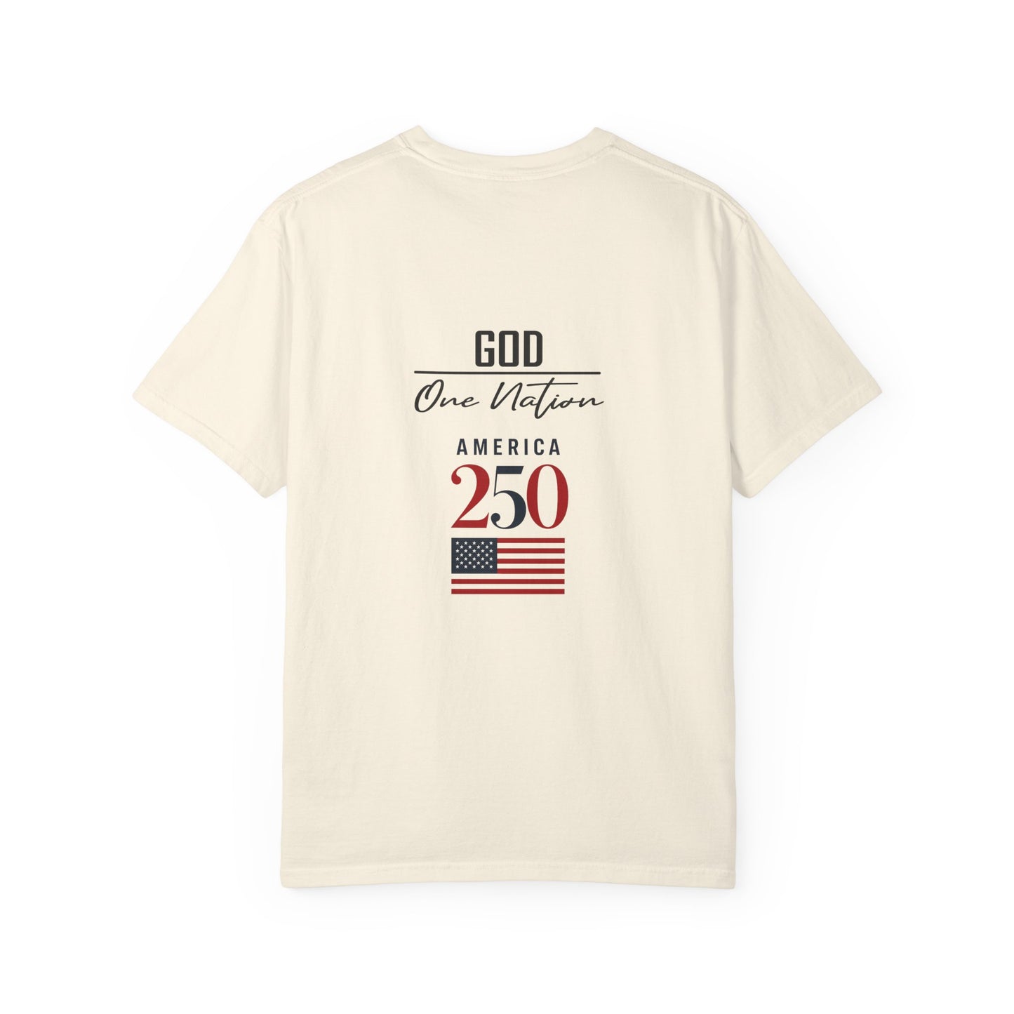 Patriotic Fathers Are Like Noah T-Shirt — "They Build Before the Storm Comes" (America 250)