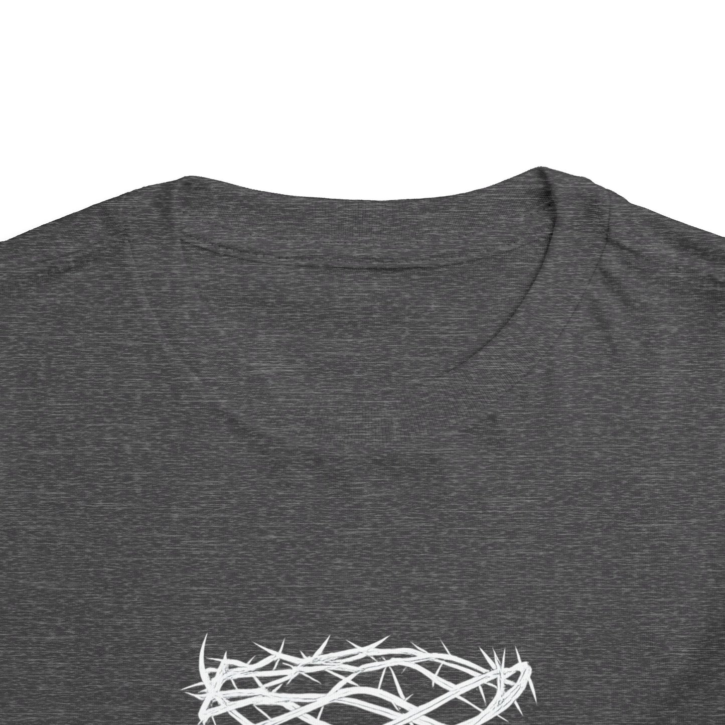 Toddler Tee — "Saved by Grace" Christian Crown of Thorns Shirt (Ephesians 2:8)