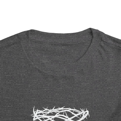 Toddler Tee — "Saved by Grace" Christian Crown of Thorns Shirt (Ephesians 2:8)