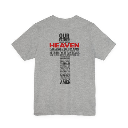 Matthew 6 Prayer Cross Tee — Our Father Lord's Prayer Christian T-Shirt