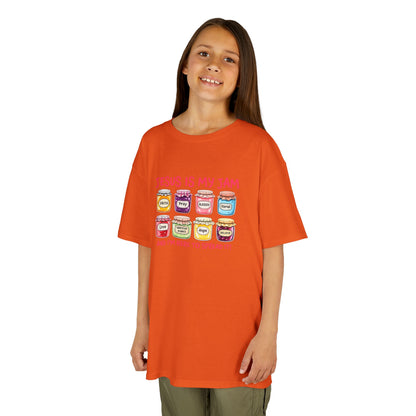 Kids T‑Shirt — "Jesus Is My Jam" Cute Jam Jar Graphic Christian Tee