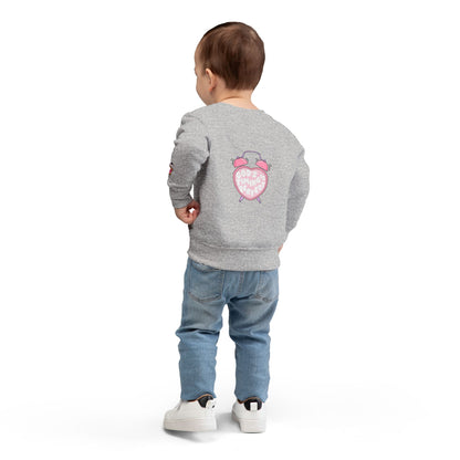 Toddler Sweatshirt — 'Made for a Purpose' Rainbow & 'God's Timing is Perfect' Pink Graphic