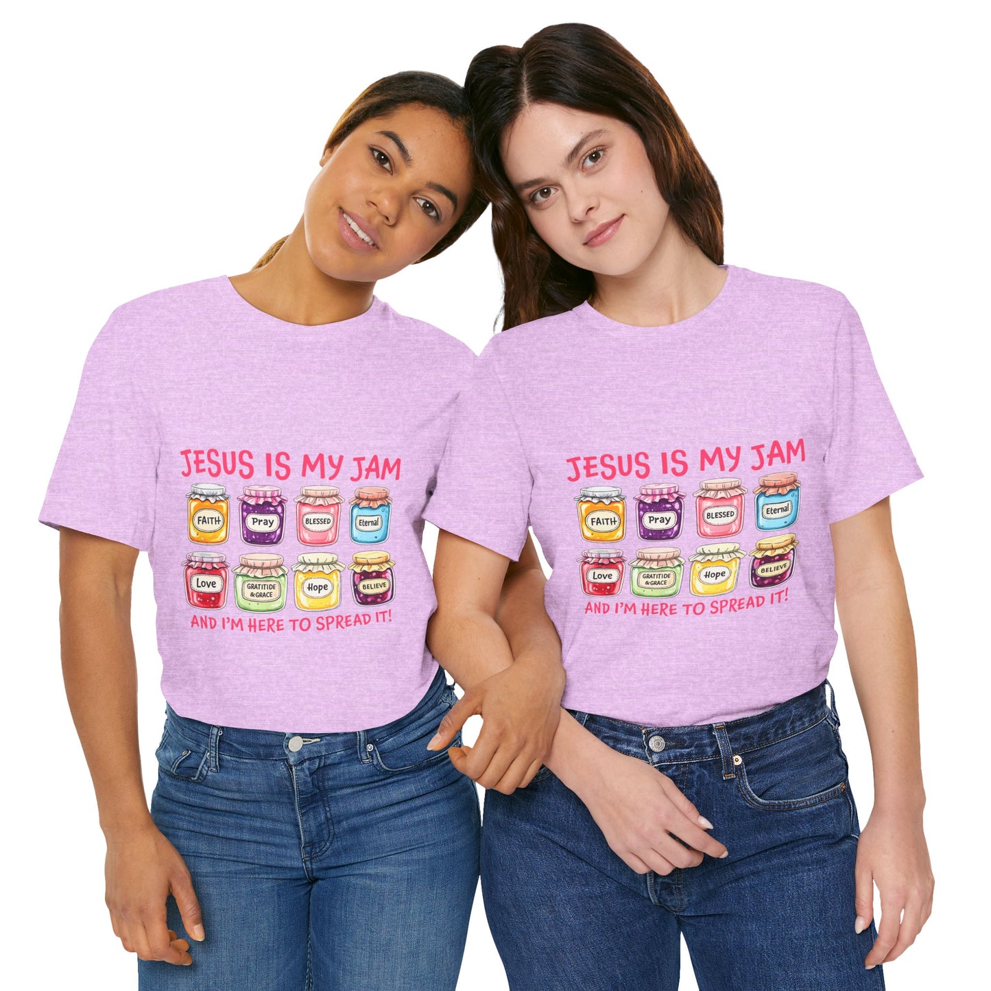 Christian T-Shirt — "Jesus Is My Jam" Jam Jar Graphic Tee