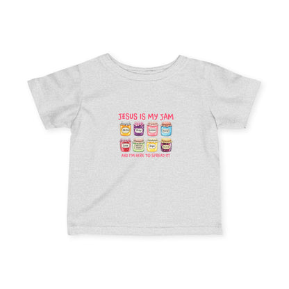 Infant Tee — "Jesus Is My Jam" Cute Christian Baby Shirt