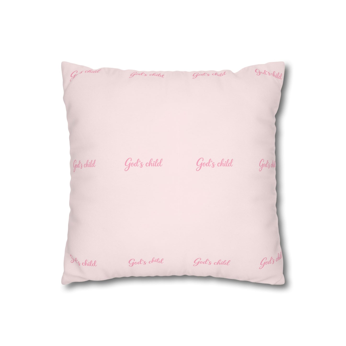 Fruits of the Spirit Pink Decorative Pillowcase — Cute Flamingo & Fruit Hearts