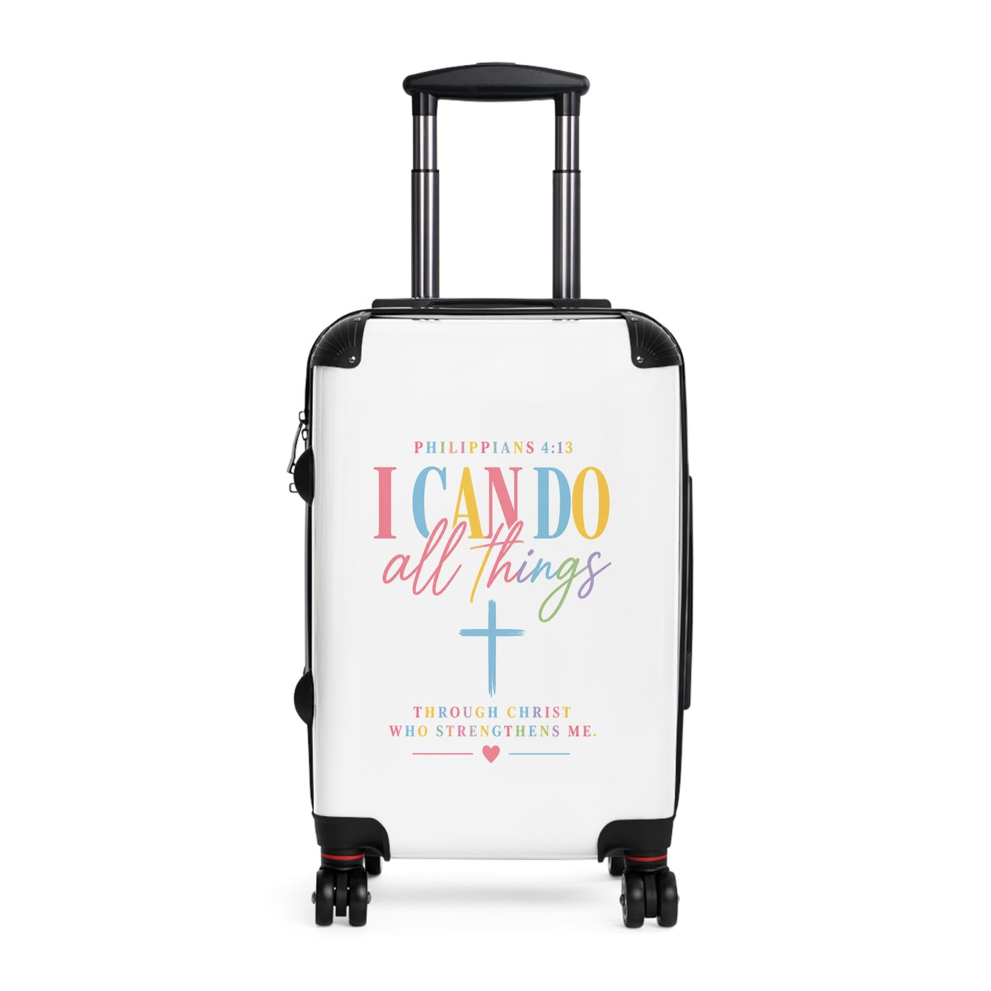 Inspirational "I Can Do All Things" Carry-On Suitcase – Christian Travel Luggage (Philippians 4:13)