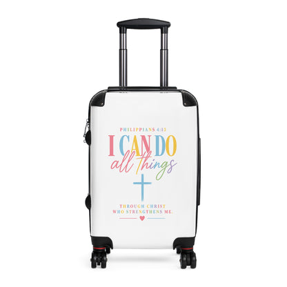 Inspirational "I Can Do All Things" Carry-On Suitcase – Christian Travel Luggage (Philippians 4:13)