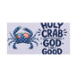 Patriotic Crab Canvas — "Holy Crab God Is Good" Wall Art