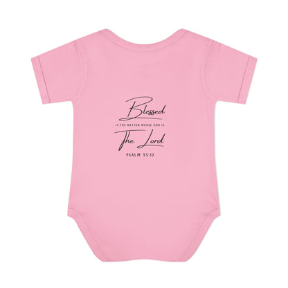 Baby Bodysuit – "My First 4th of July" Patriotic Infant Onesie