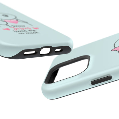 Christian Cute Heart Phone Case — "I Know Jesus Loves Me So Much" Magnetic Impact-Resistant Case