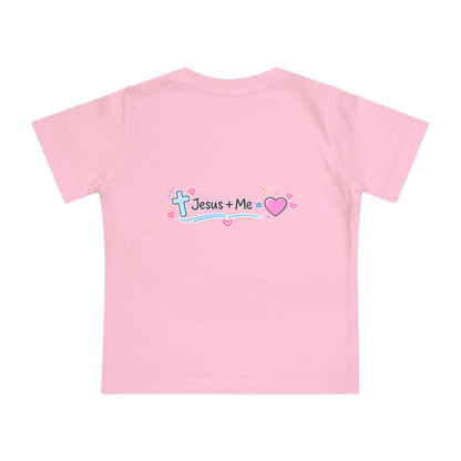 Baby T-Shirt — Pink Flamingo ‘Stand Out’ Christian Design (Jesus + Me)