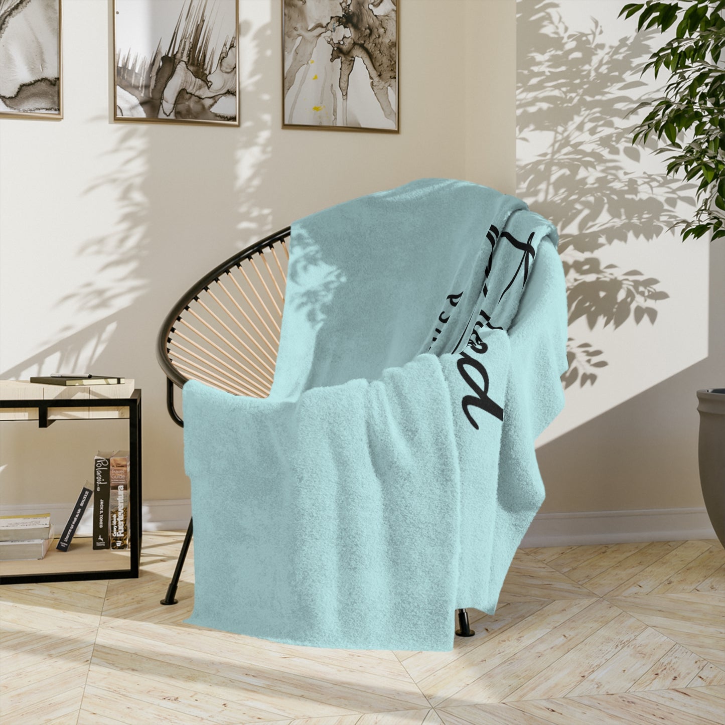 Blessed The Lord Psalm 33:12 Velveteen Microfiber Blanket — Inspirational Christian Throw