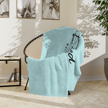 Blessed The Lord Psalm 33:12 Velveteen Microfiber Blanket — Inspirational Christian Throw