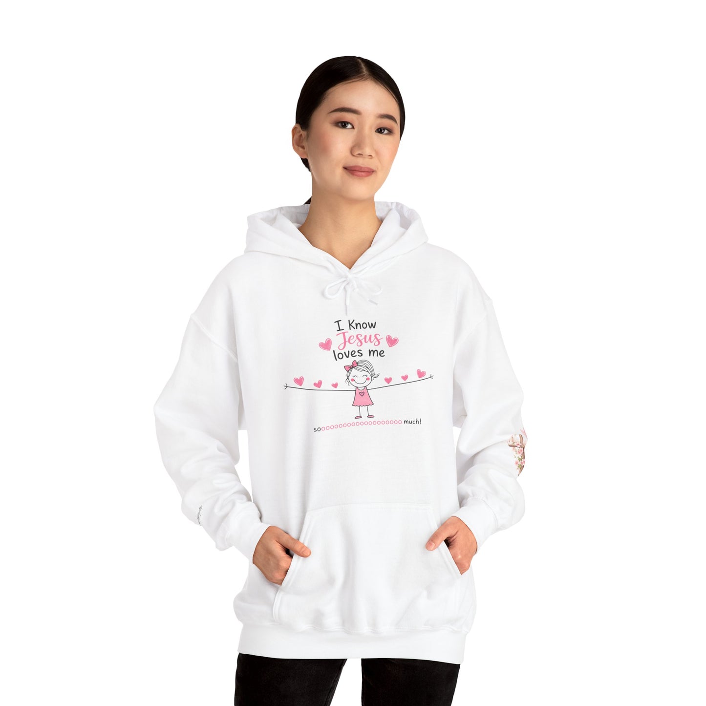 Christian Hoodie — "Be Still and Know" Inspirational Girls' Faith Sweatshirt