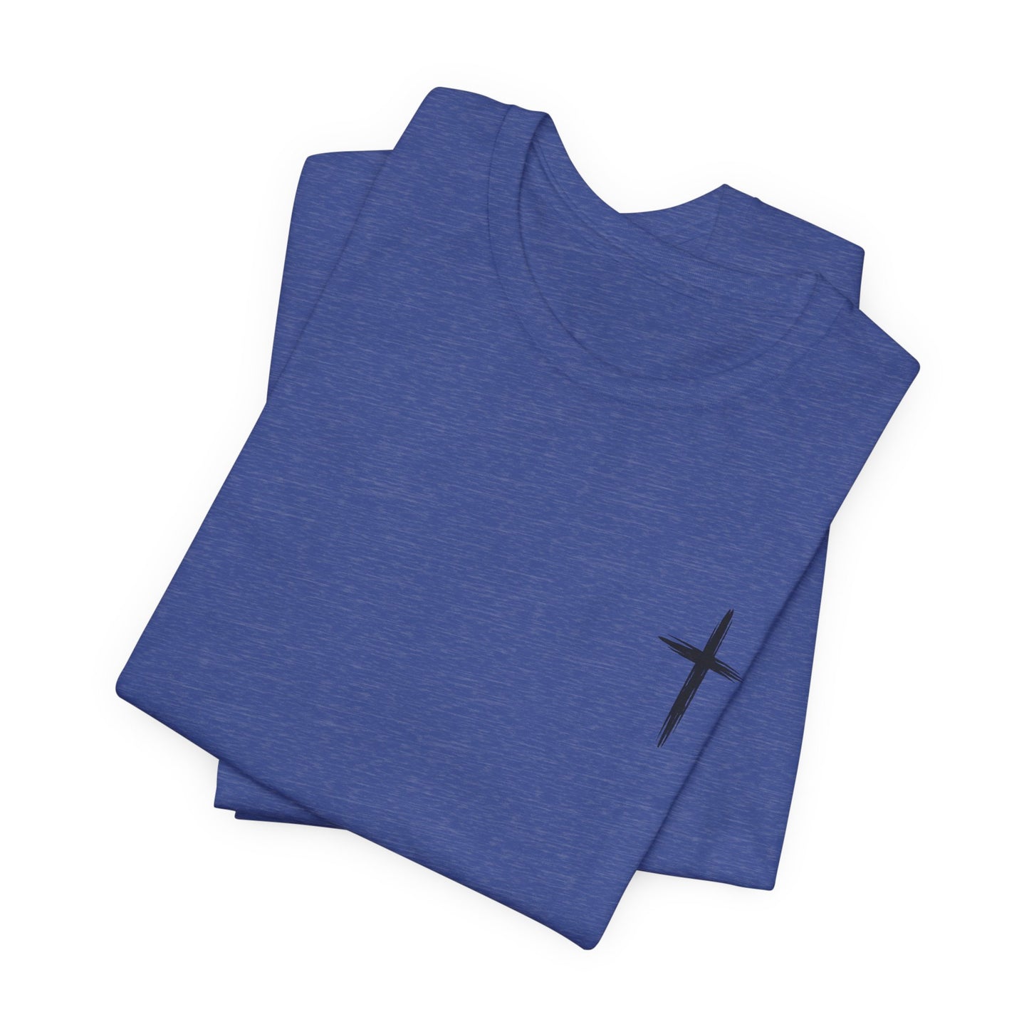 Christian Cross T-Shirt — “By His Wounds We Are Healed” Isaiah 53:5 Inspirational Tee