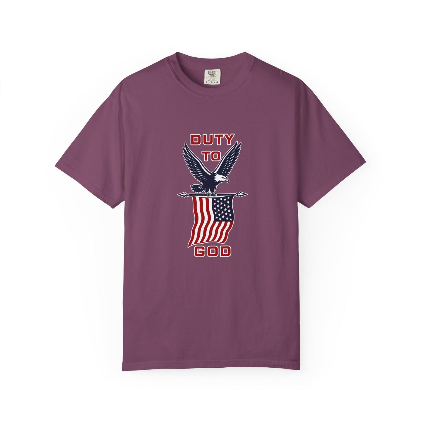 Duty to God Eagle American Flag T-Shirt