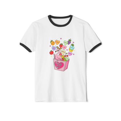 Fruits of the Spirit Ringer Tee — Cute Fruit & Candy Box Graphic
