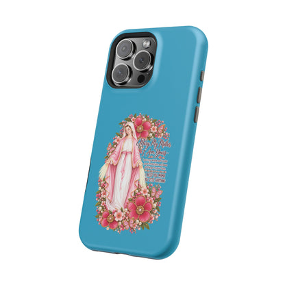 Religious Floral Phone Case — 'Blessed Virgin' Magnetic Impact-Resistant Case