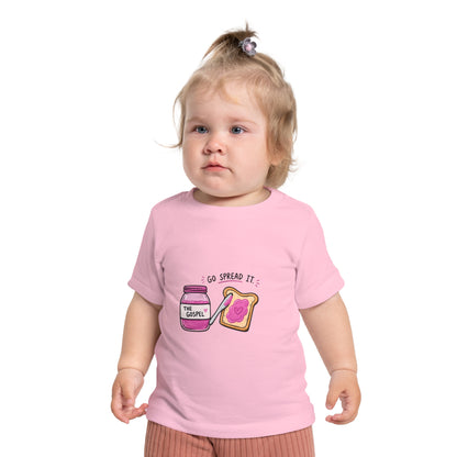 Baby T-Shirt — 'Go Spread It' Gospel Toast & 'Made for a Purpose' Rainbow Christian Tee