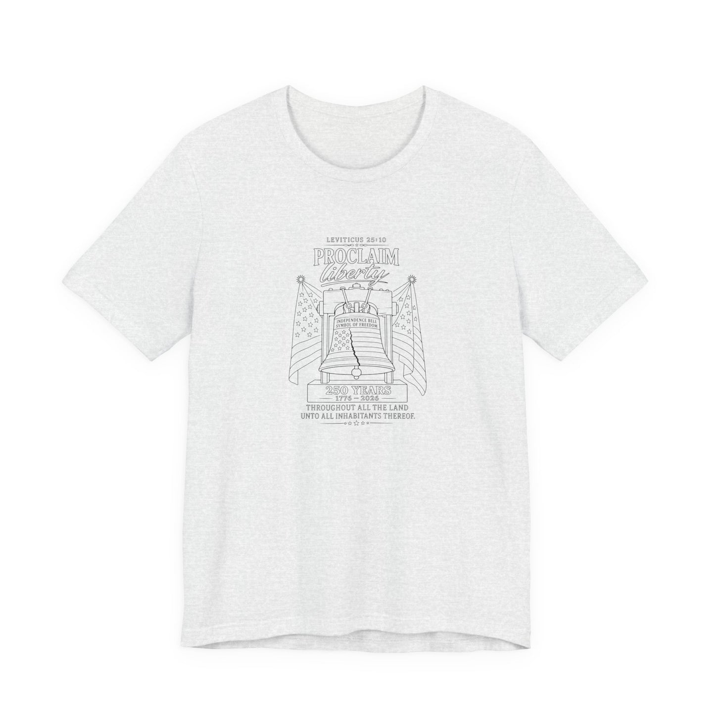 Leviticus 25:10 Tee – Minimalist Bible Verse Christian T-Shirt