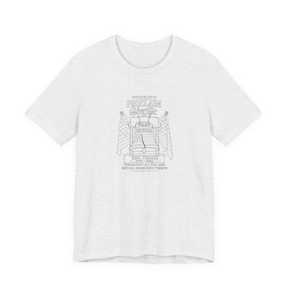 Leviticus 25:10 Tee – Minimalist Bible Verse Christian T-Shirt