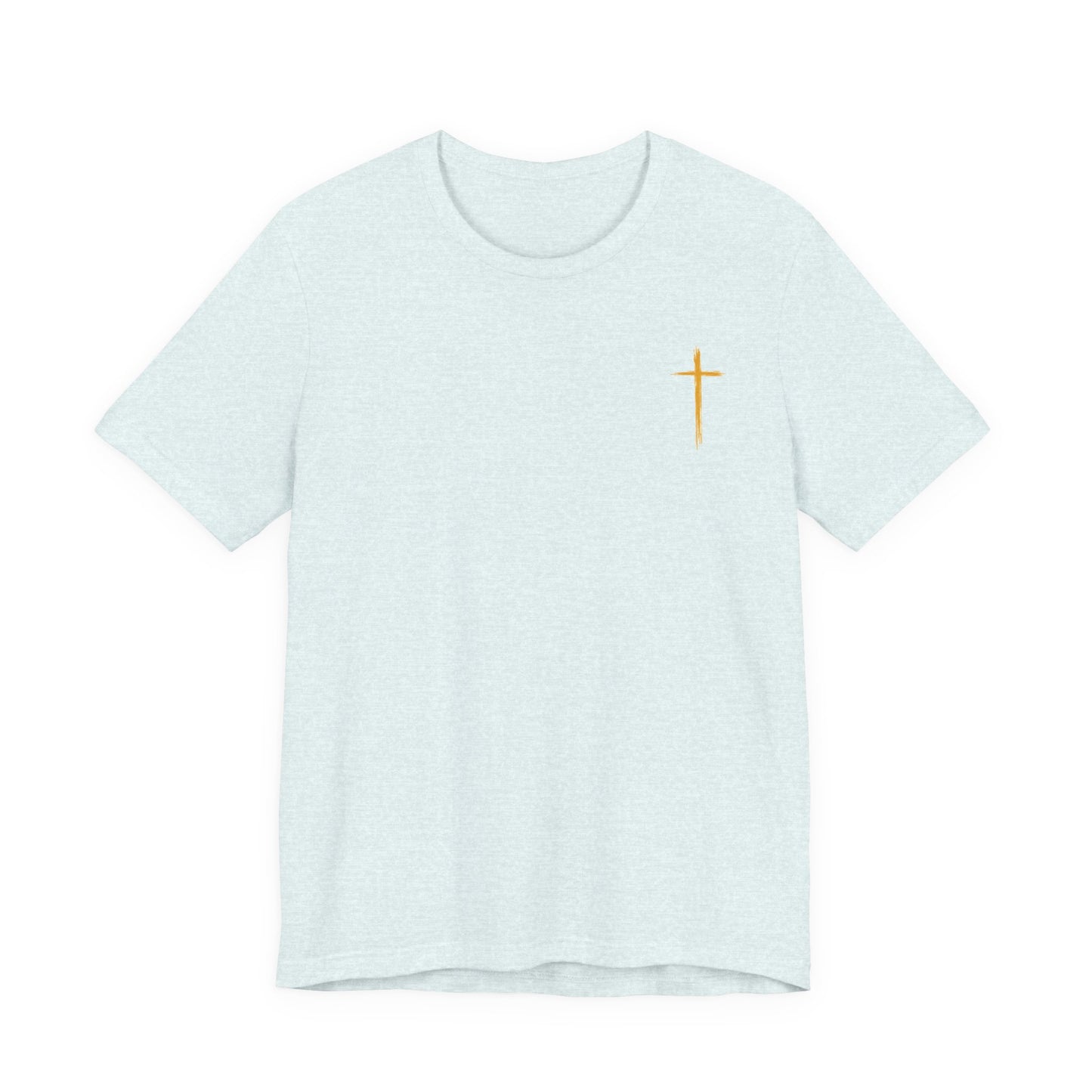 Christian Cross T-Shirt — "Do Not Be Deceived, Bad Company Ruins Good Morals" (1 Corinthians 15:33)