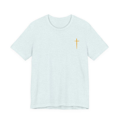 Christian Cross T-Shirt — "Do Not Be Deceived, Bad Company Ruins Good Morals" (1 Corinthians 15:33)