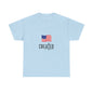 Created American Flag T‑Shirt — 'Created' Patriotic Graphic Tee