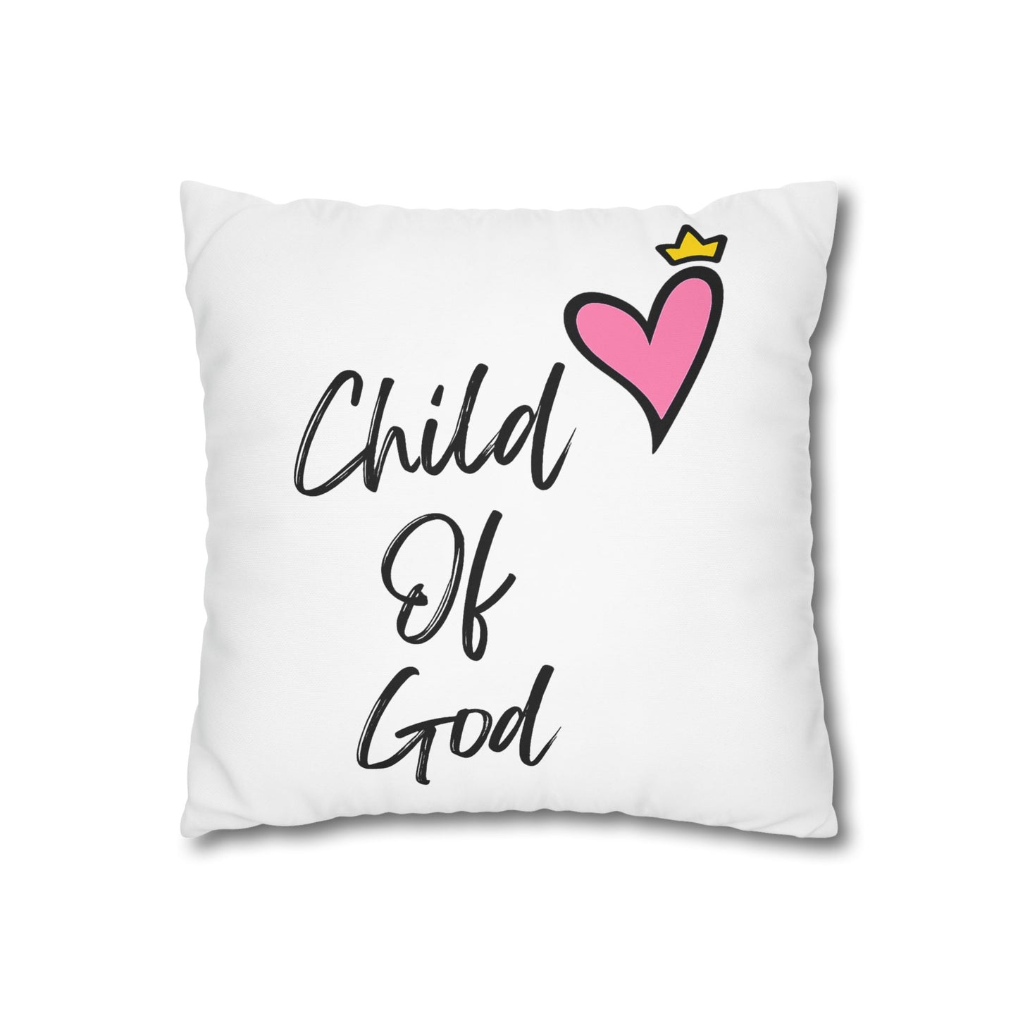 Square Pillow — "Made for a Purpose" Rainbow Cross Decorative Throw Pillowcase
