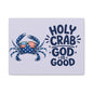 Patriotic Crab Canvas — "Holy Crab God Is Good" Wall Art