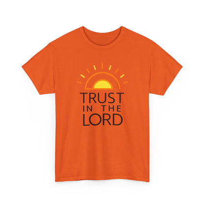 Trust in the Lord T-Shirt — Christian Sunrise Faith Tee