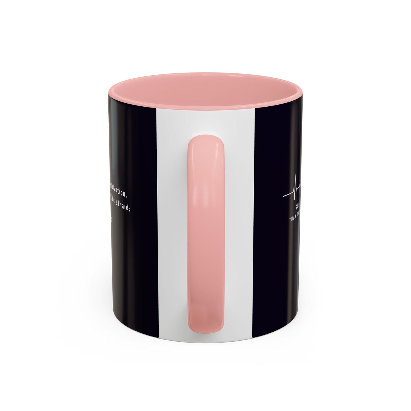 Christian faith gift  Coffee Mug — 'Tetelestai' Cross Design with Isaiah 12:2 Scripture (11/15oz Accent Mug)