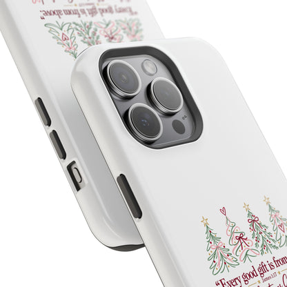 Christmas Grandma Phone Case — “Every good gift is from above” Magnetic Impact-Resistant Case