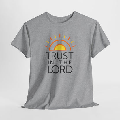 Trust in the Lord T-Shirt — Christian Sunrise Faith Tee
