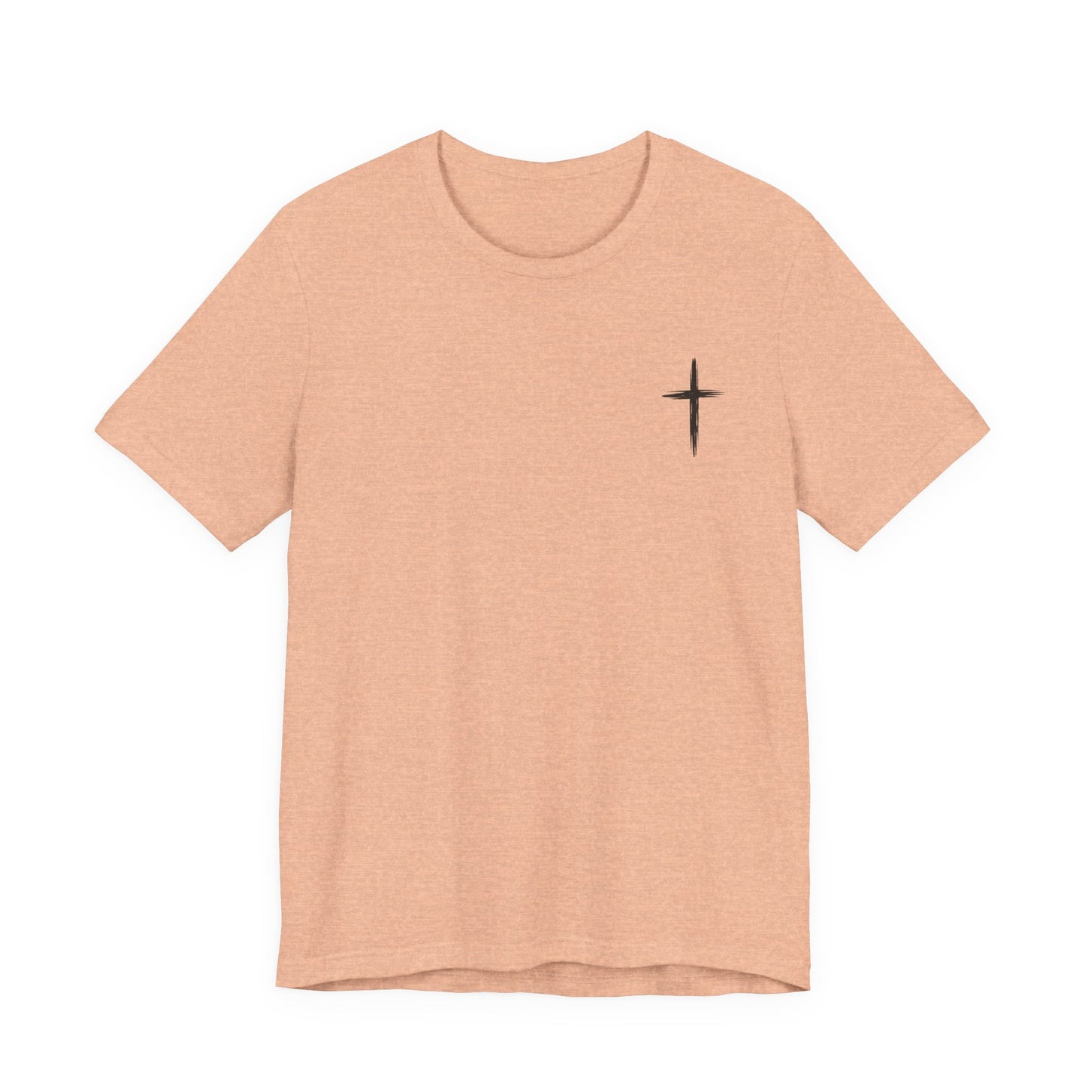 Christian Cross T-Shirt — “By His Wounds We Are Healed” Isaiah 53:5 Inspirational Tee