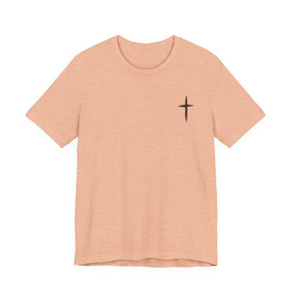 Christian Cross T-Shirt — “By His Wounds We Are Healed” Isaiah 53:5 Inspirational Tee