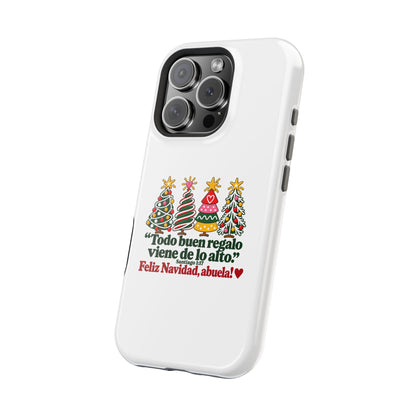 Christmas Grandma Phone Case — “Todo buen regalo viene de lo alto” Magnetic Impact-Resistant Case