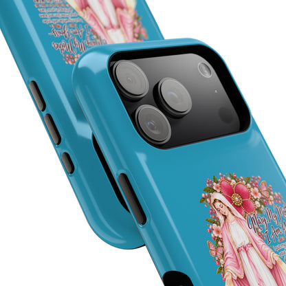 Religious Floral Phone Case — 'Blessed Virgin' Magnetic Impact-Resistant Case