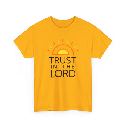 Trust in the Lord T-Shirt — Christian Sunrise Faith Tee