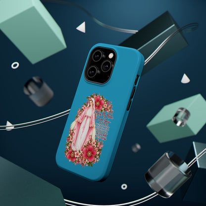 Religious Floral Phone Case — 'Blessed Virgin' Magnetic Impact-Resistant Case