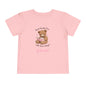 Toddler Tee — "Spend Quality Time with Jesus Today!" Bear Christian Kids Shirt