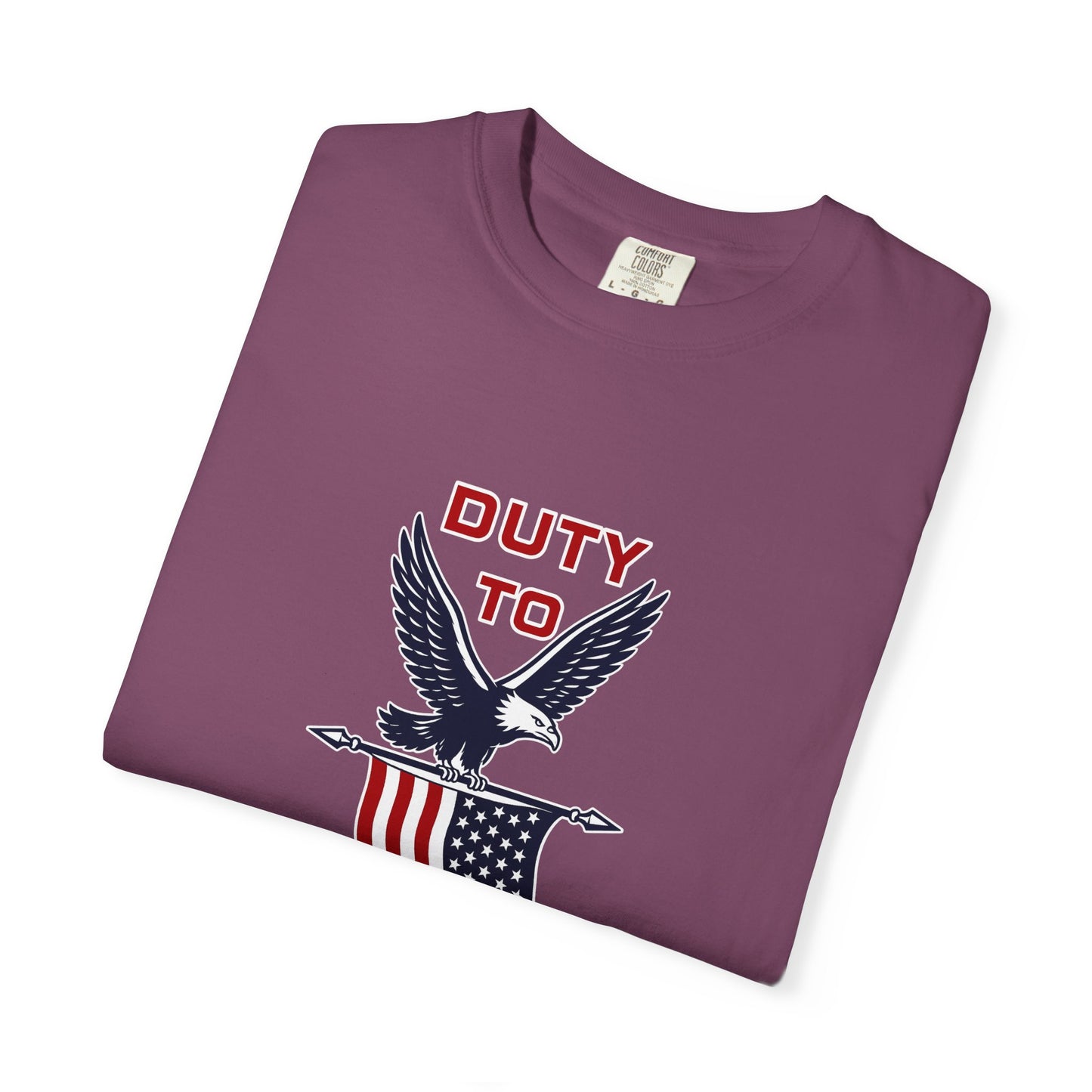 Duty to God Eagle American Flag T-Shirt