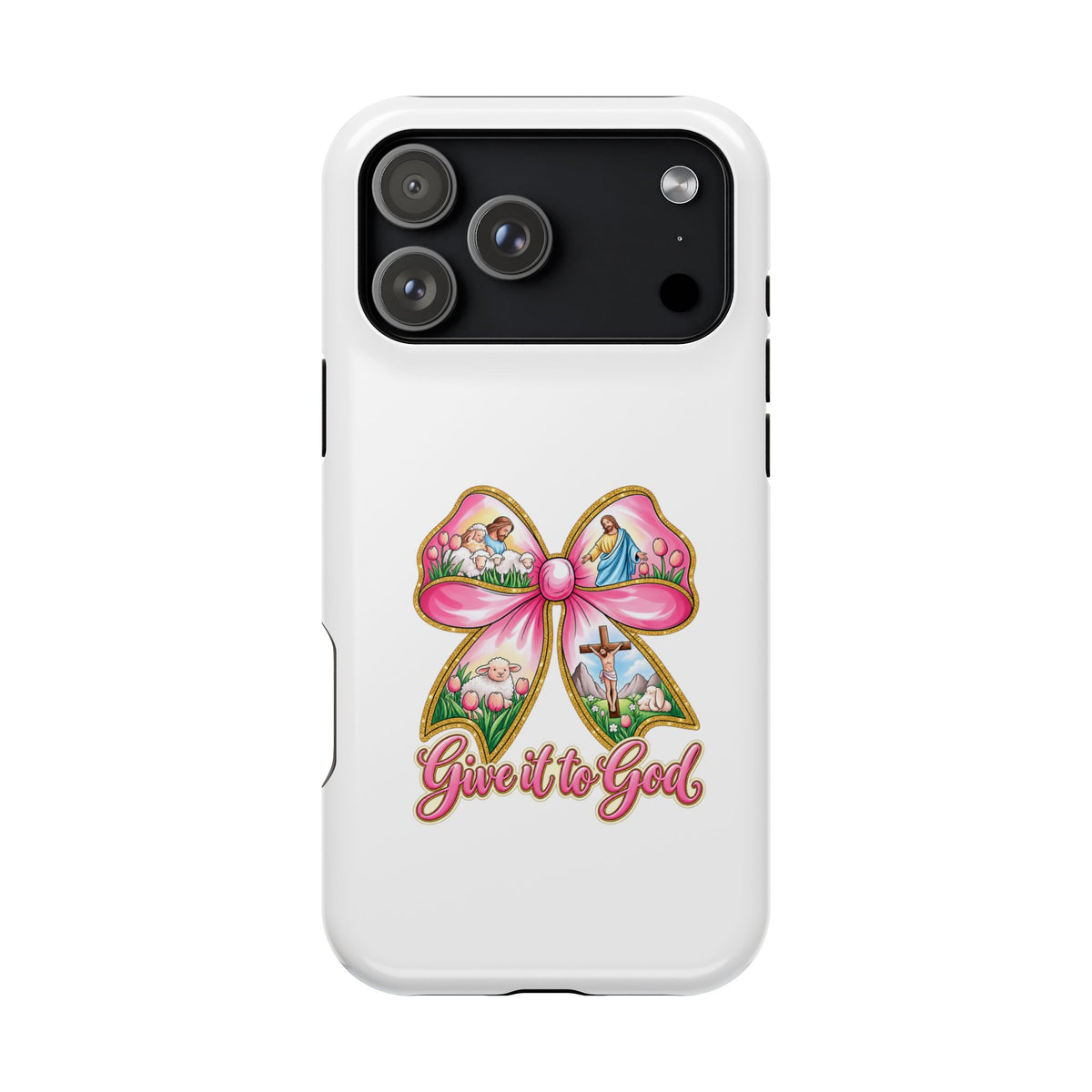 Give It to God Phone Case — Floral Bow Christian iPhone Cover