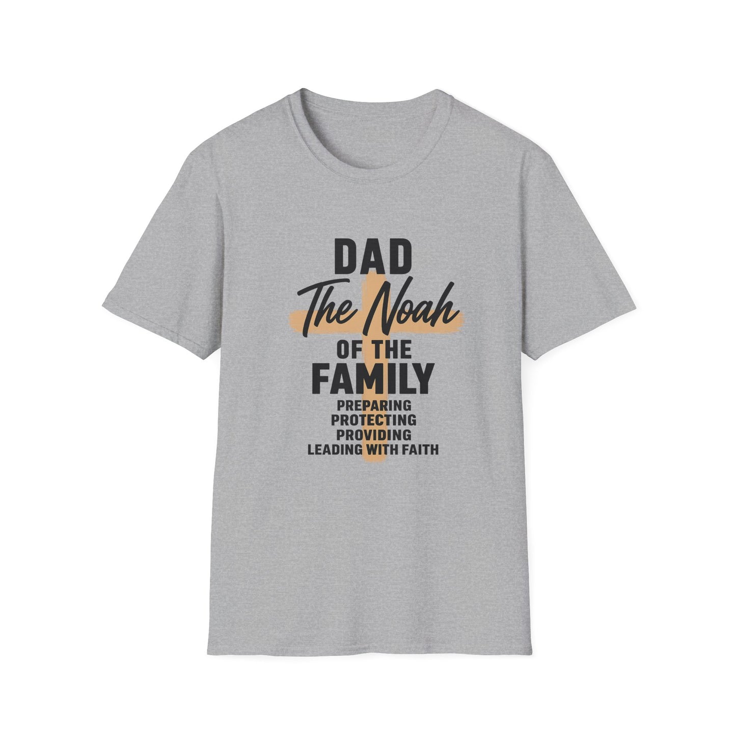 Dad The Noah of the Family T-Shirt — Christian Father Faith Shirt