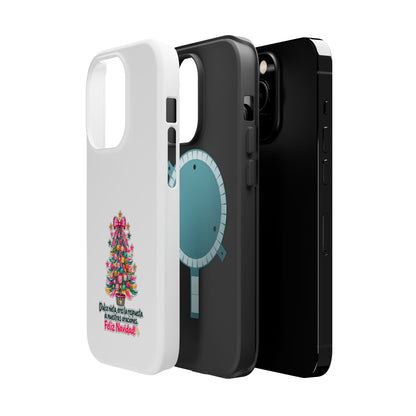Spanish| Christmas Tree Phone Case - "Feliz Navidad" Spanish Holiday Magnetic Impact-Resistant Case